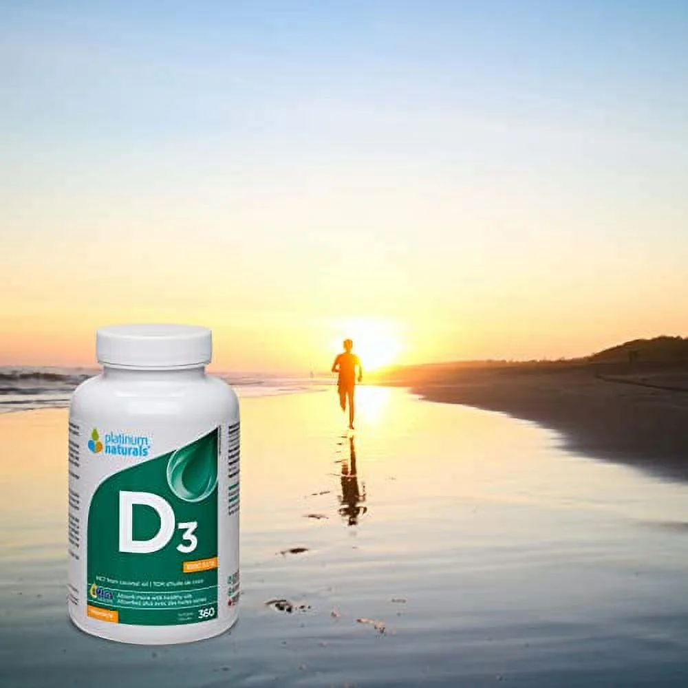 Platinum Naturals Vitamin D3 1000 IU, 360 Softgels