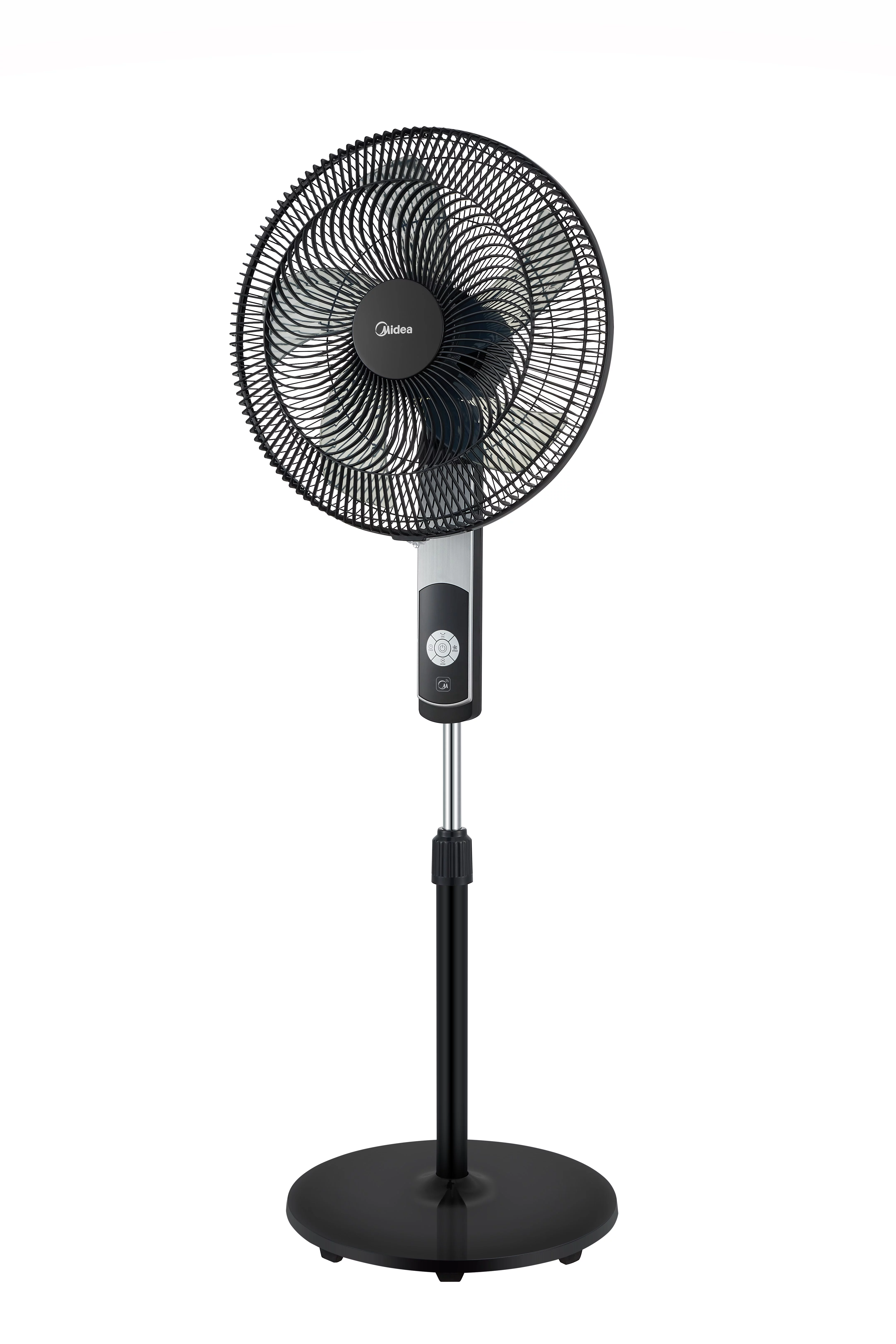 Midea 16-inch Smart Pedestal DC Fan with Wi-Fi, Black