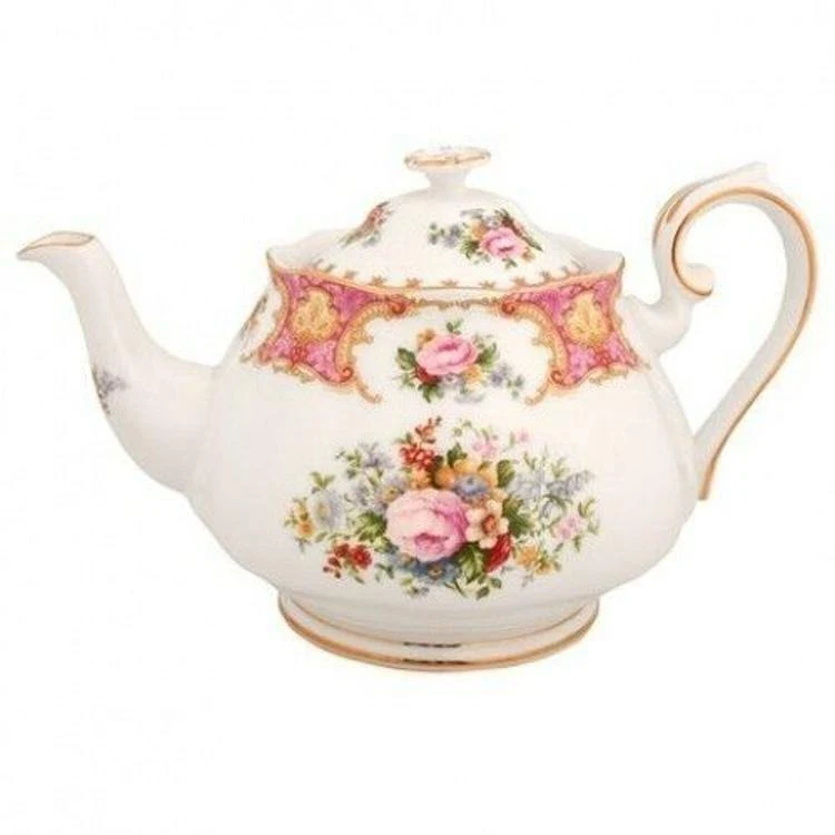 Lady Carlyle 48 -oz. Bone China Teapot Royal Albert