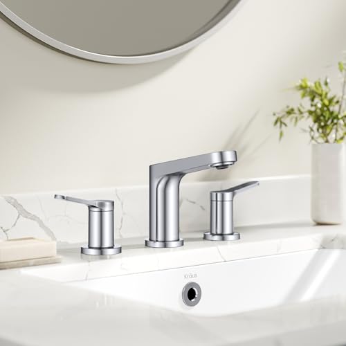 KRAUS Indy Single Handle One Hole Bathroom Sink Faucet in Chrome, KBF-1411CH