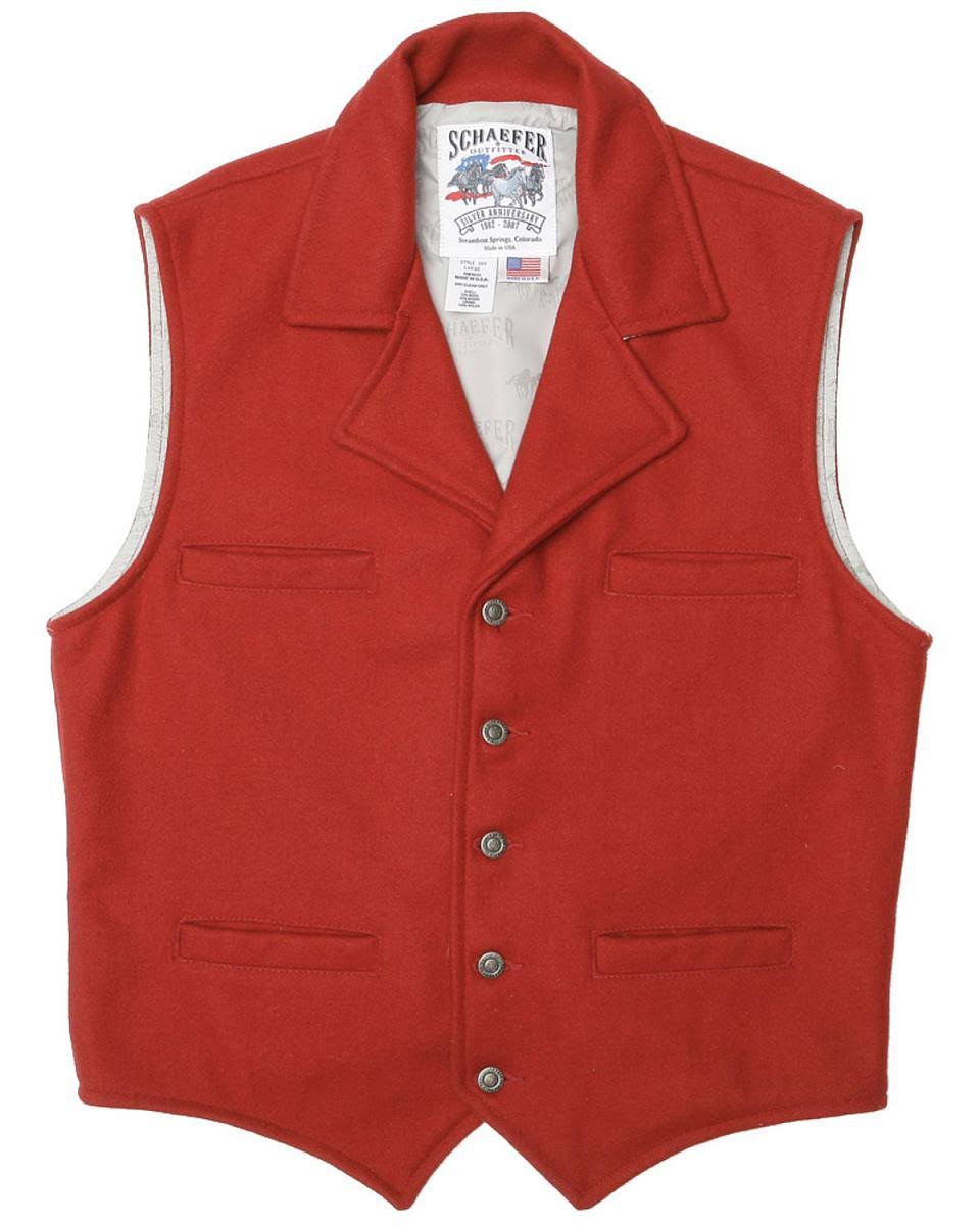 Schaefer Cattle Baron Wool Blend Vest