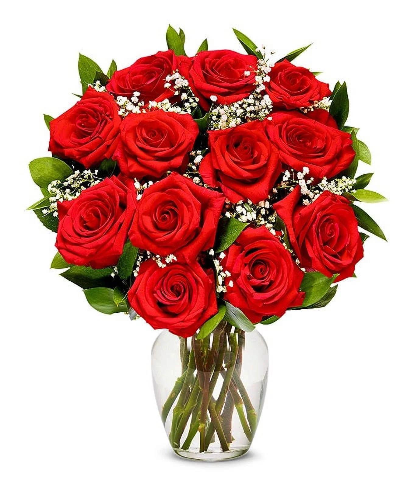 From You Flowers - One Dozen Long Stemmed Red Roses (Fresh Flowers)