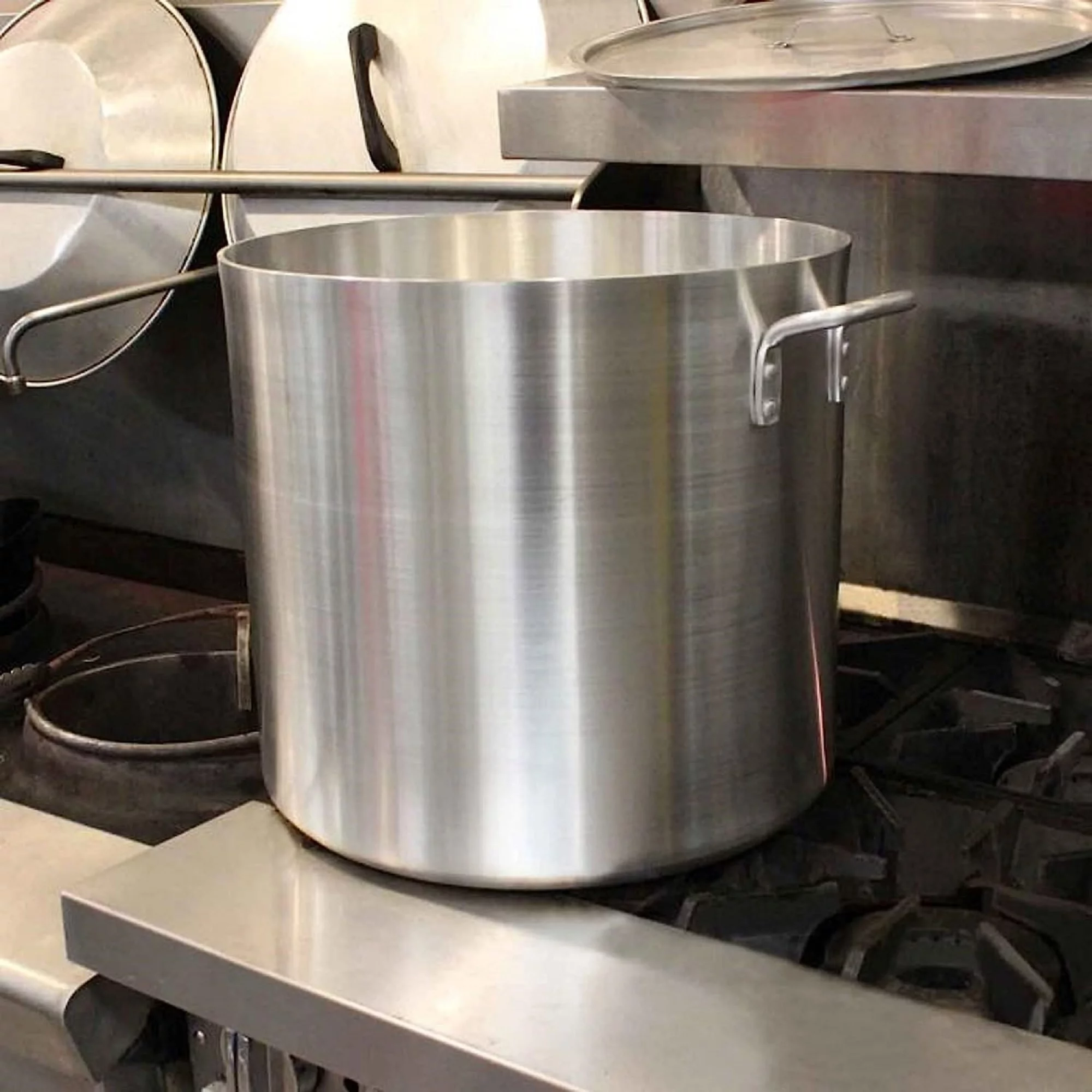 TrueCraftware – 50 qt. Aluminum Stock Pot- Multipurpose Pot for Pasta Soup Pot Large Stockpot Stew Pot Simmering Pot Dishwasher Safe, NSF Certified