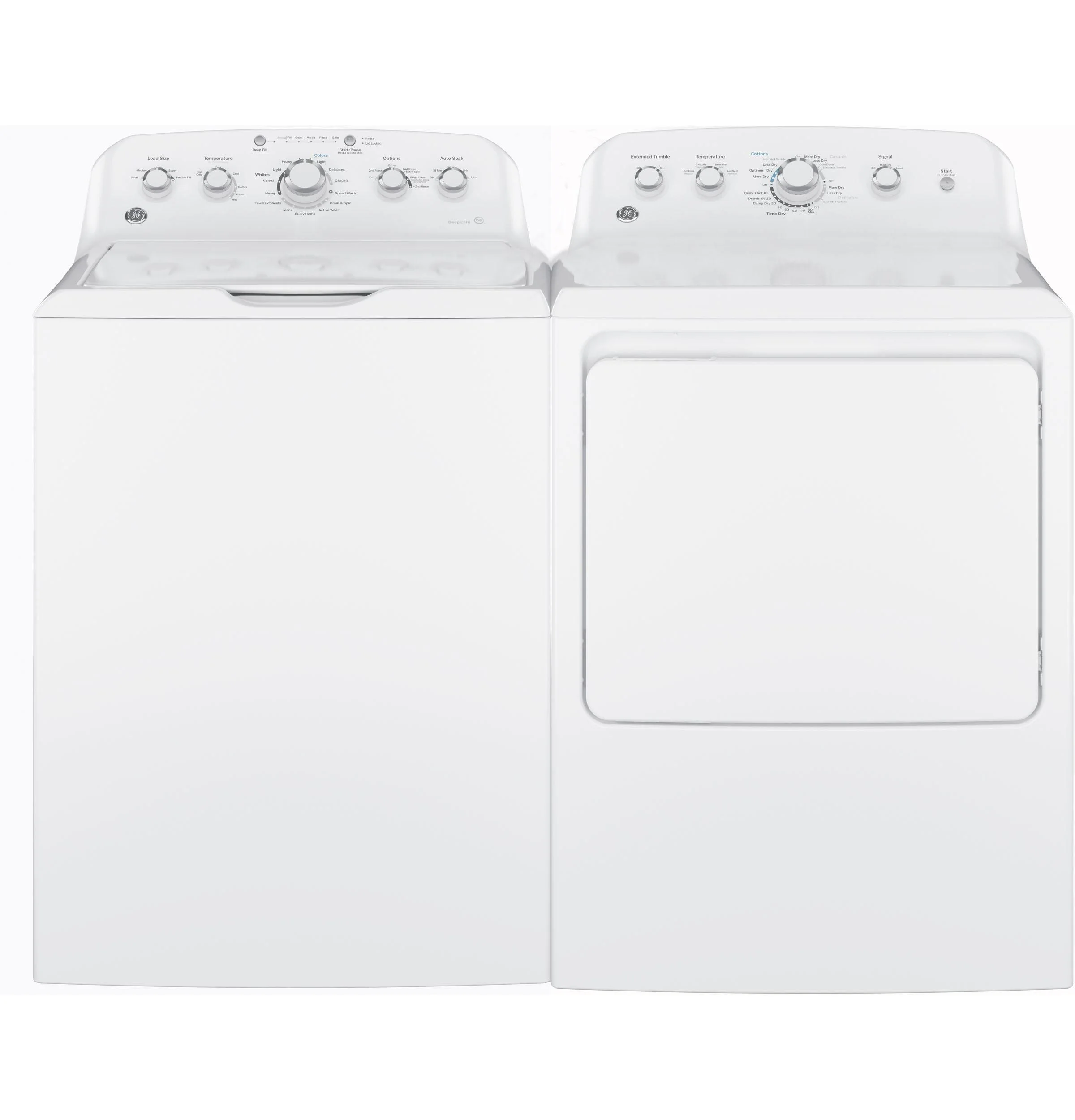 GE® Appliances 7.2 cu. ft. Capacity Aluminized Alloy Drum Electric Dryer model GTD42EASJWW in white