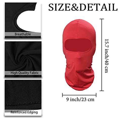 JANSONG Pack of 3 Ski Sun Mask Windproof Sunscreen Motorcycle Helmet -Outdoor Paintball Hunting Fishing Balaclava Face Masks