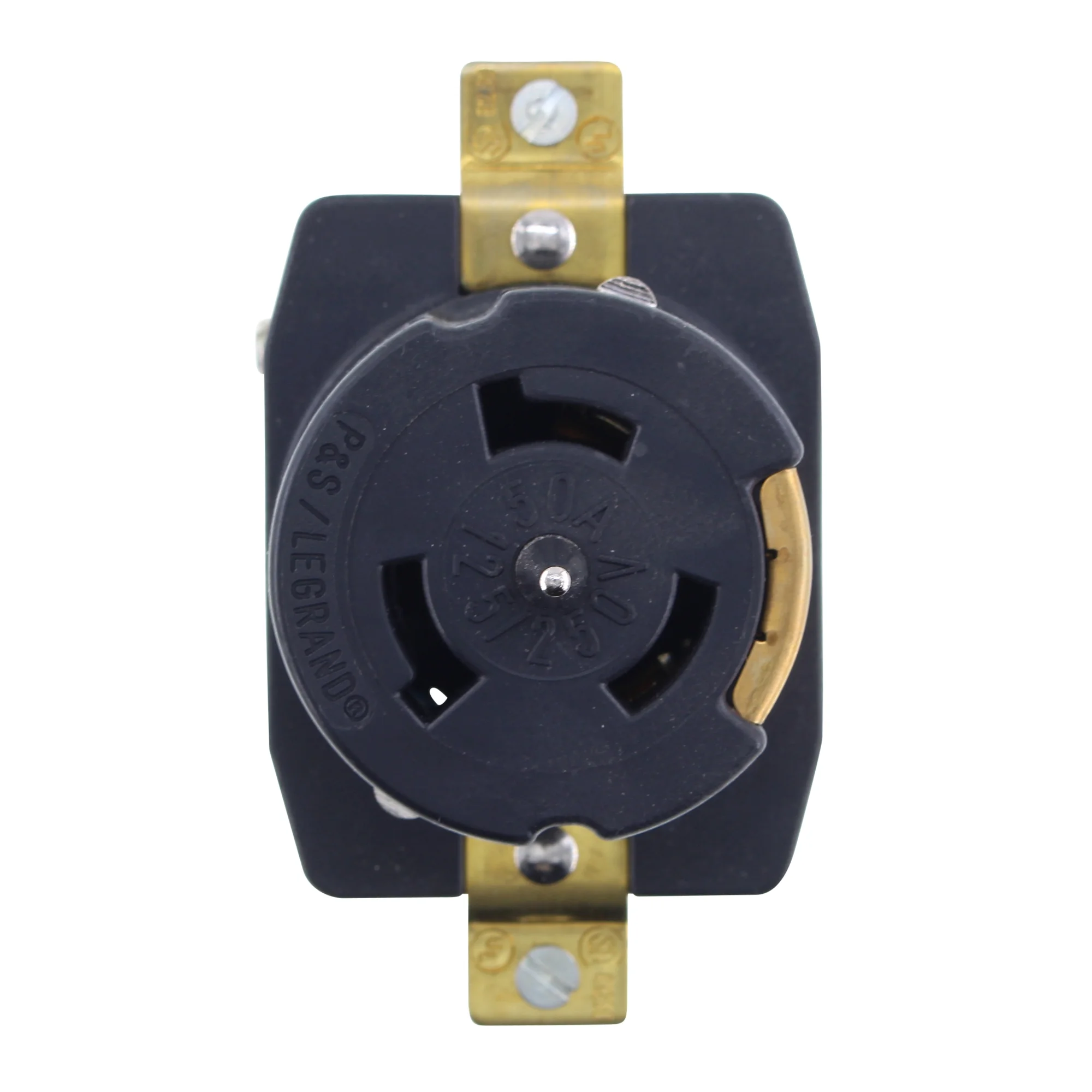 Pass & Seymour CS6369 Turnlok Receptacle, 4W Grounding, 50A, 125/250V