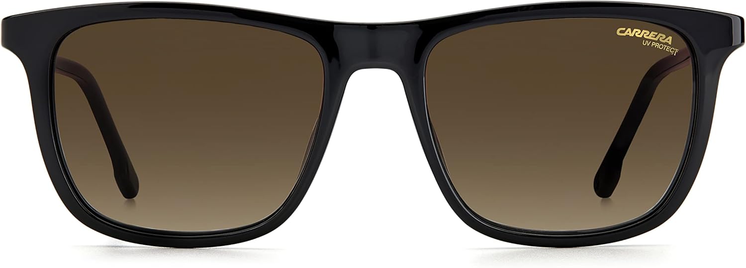 Carrera Men's 261/S Rectangular Sunglasses, Black, 53mm, 18mm