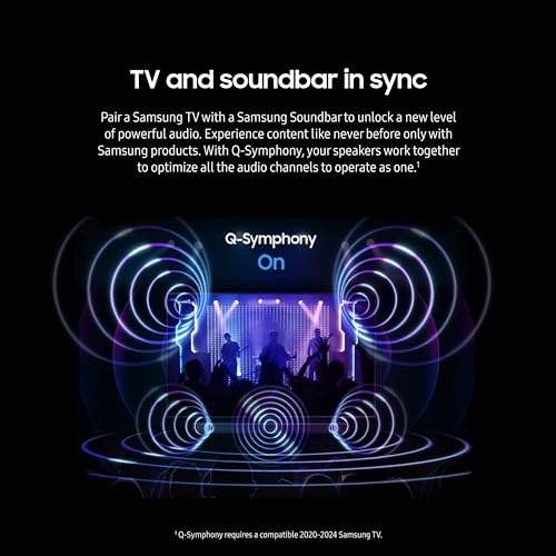 SAMSUNG Q990D 11.1.4ch Soundbar w/Wireless Dolby Atmos Audio, Rear Speaker Included, Q-Symphony, SpaceFit Sound Pro, Adaptive Sound, Game Mode Pro with Alexa Built-in, HW-Q990D/ZA