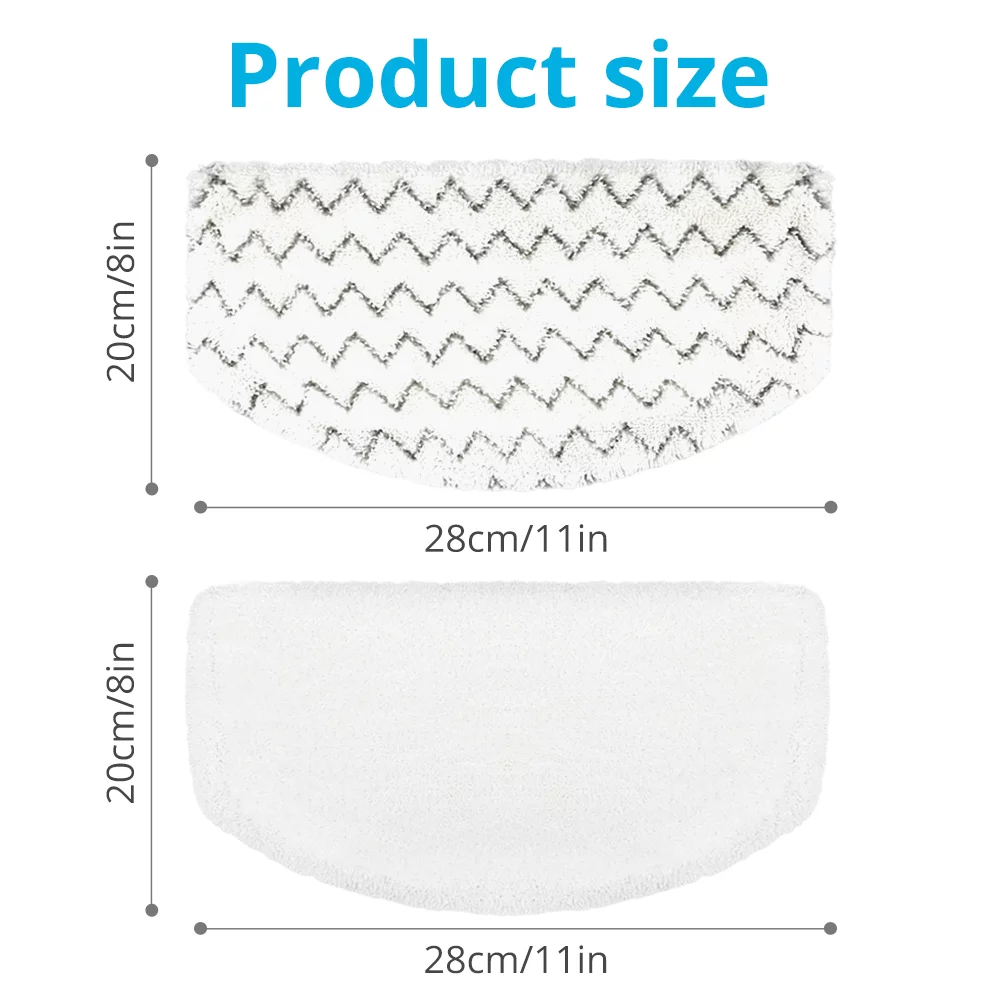 Hometimes 8-Pack Replacement Steam Mop Pads for Bissell  1940 1806 1544 1440 2075A Powerfresh Steam Cleaner Mop