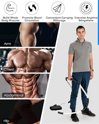 Ab Machine Exercise Equipment, Portable Sit up Machine for Core Strength, Study Ab Crunch Machine, Ab Roller for Abdominal Workout Exerciser & Trainer