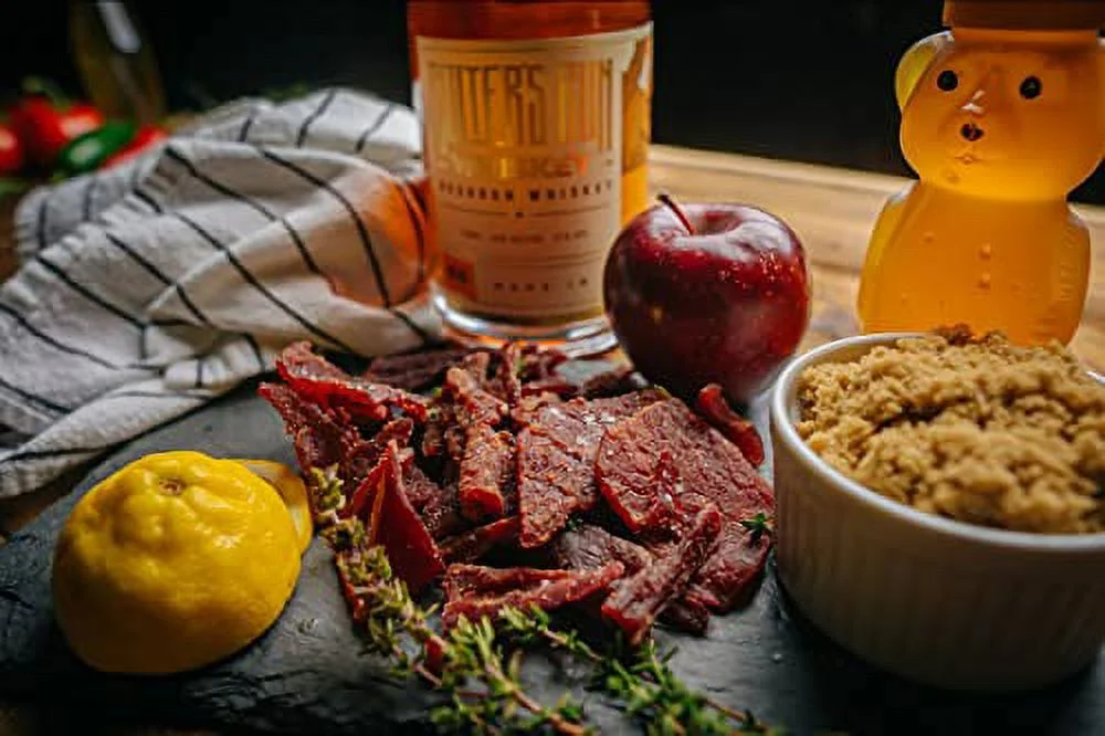 Glenwood Beef Jerky Sweet Bourbon 10 Ounce Resealable Bag - Moist and Tender Beef Jerky, Gluten-Free Jerky, Made in the USA