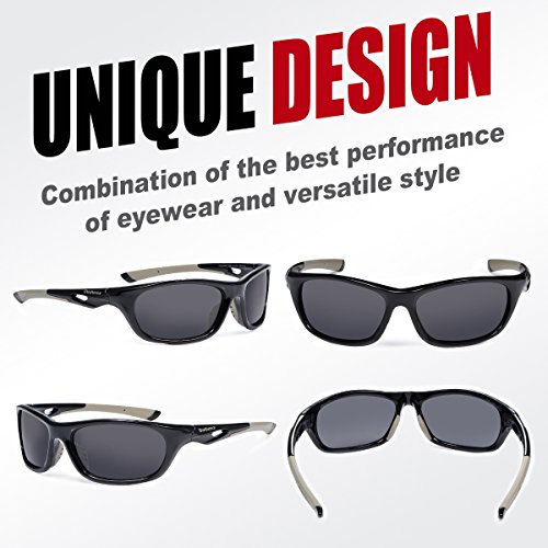 Duduma Polarized Sports Sunglasses for Men Women Baseball Running Cycling Fishing Driving Golf Unbreakable Frame Du646