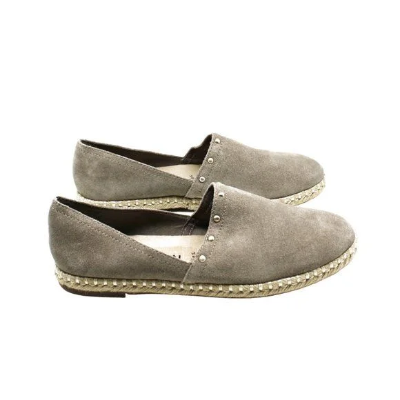 Anne Klein Womens Kaily Espadrille Flats DARK BEIGE