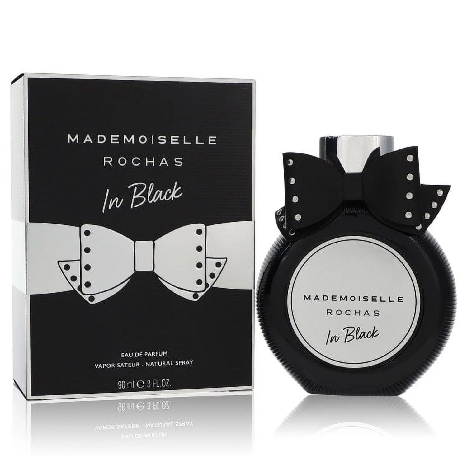 Mademoiselle Rochas In Black by Rochas Eau De Parfum Spray 3 oz for Women Pack of 3