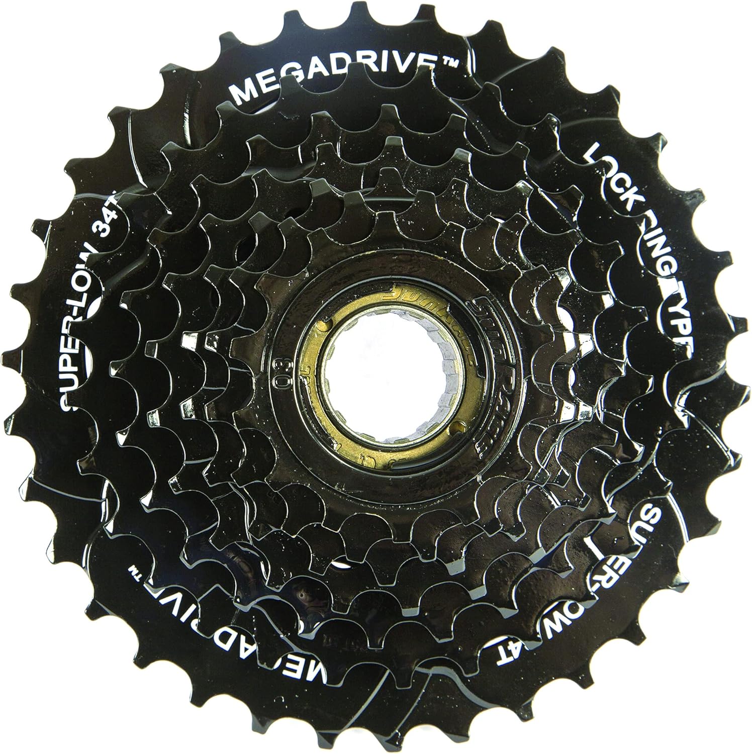 SunRace MFM300-7 Speed 14-34T Black Freewheel Cassette Sprocket for 7 Speeds, Sports and Outdoor, Black