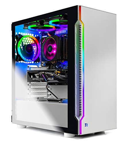 Skytech Gaming Azure 3 Desktop PC, Ryzen 7 7700 3.8 GHz (5.3GHz), NVIDIA RTX 5060, 1TB NVMe SSD, 32GB DDR5 RAM 5200 RGB, 650W Gold PSU, Wi-Fi, Win 11