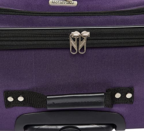 American Tourister Pop Max Softside Luggage with Spinner Wheels, Purple, 3-Piece Set (21/25/29)