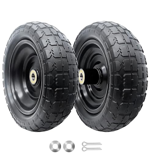 10-Inch Solid Replacement Tire and Wheel 4.10/3.50-4