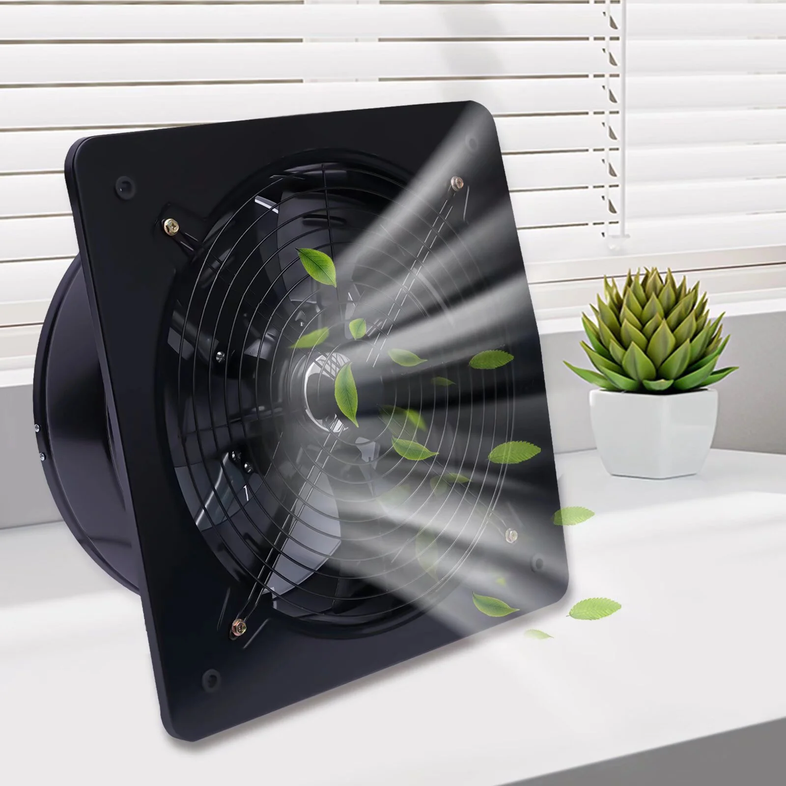 OUKANING 16 inch Industrial Ventilation Extractor Axial Exhaust Air Blower Fan Commercial