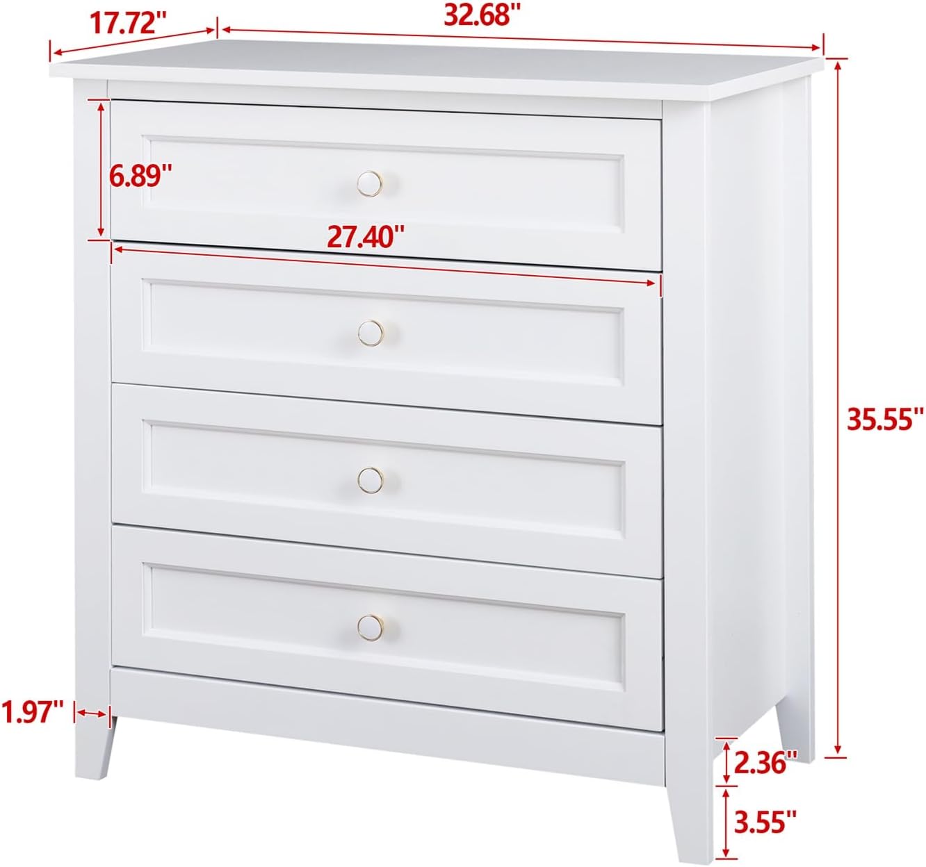 Drawer Dresser Bar, Solid Wood Spray-Painted Cabinet Lockers Buffet Server Console Table Lockers, Retro Round Handle, Applicable to The Dining Room, Living Room, Kitchen Corridor, White