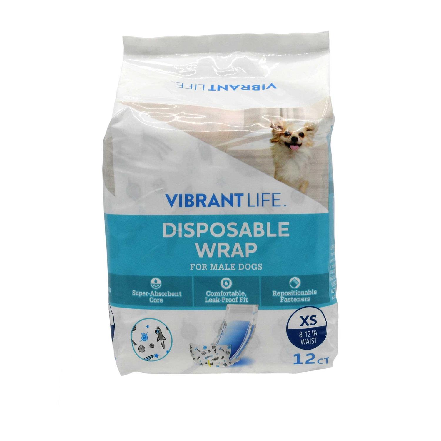 Vibrant Life Disposable Wrap for Male Dogs - Pet Supplies online store