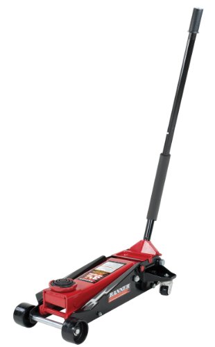 Blackhawk B6350 Black/Red Fast Lift Service Jack - 3.5 Ton Capacity, 28 1/2