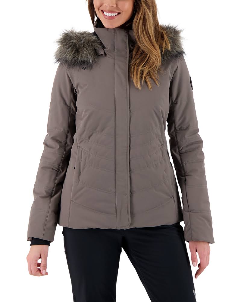 Obermeyer Womens Tuscany Elite Jacket, Suitable Grey, 2