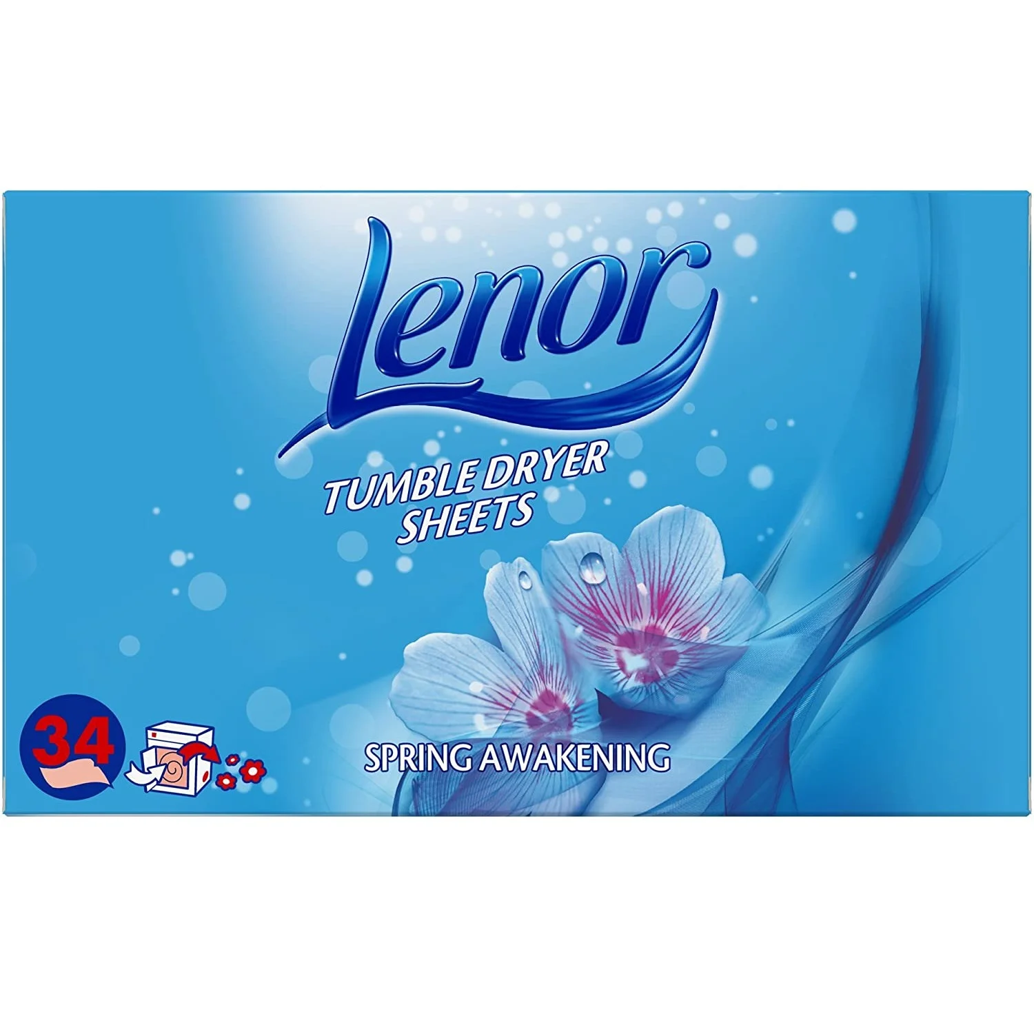 Lenor Tumble Dryer Sheets 34 Sheets Spring Awakening (Pack of 3)