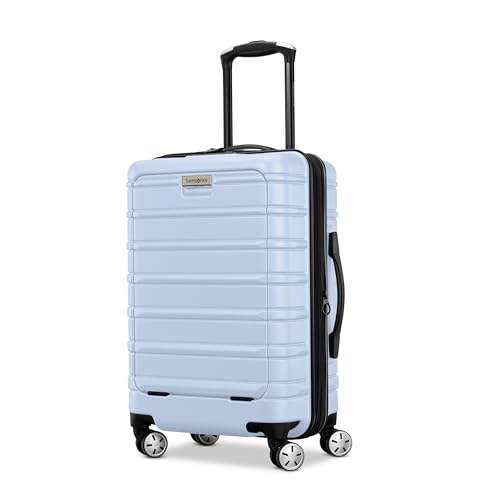 Samsonite Omni 2 Hardside Expandable Luggage with Spinner Wheels, 2-Piece Set (19/24), Lagoon Blue