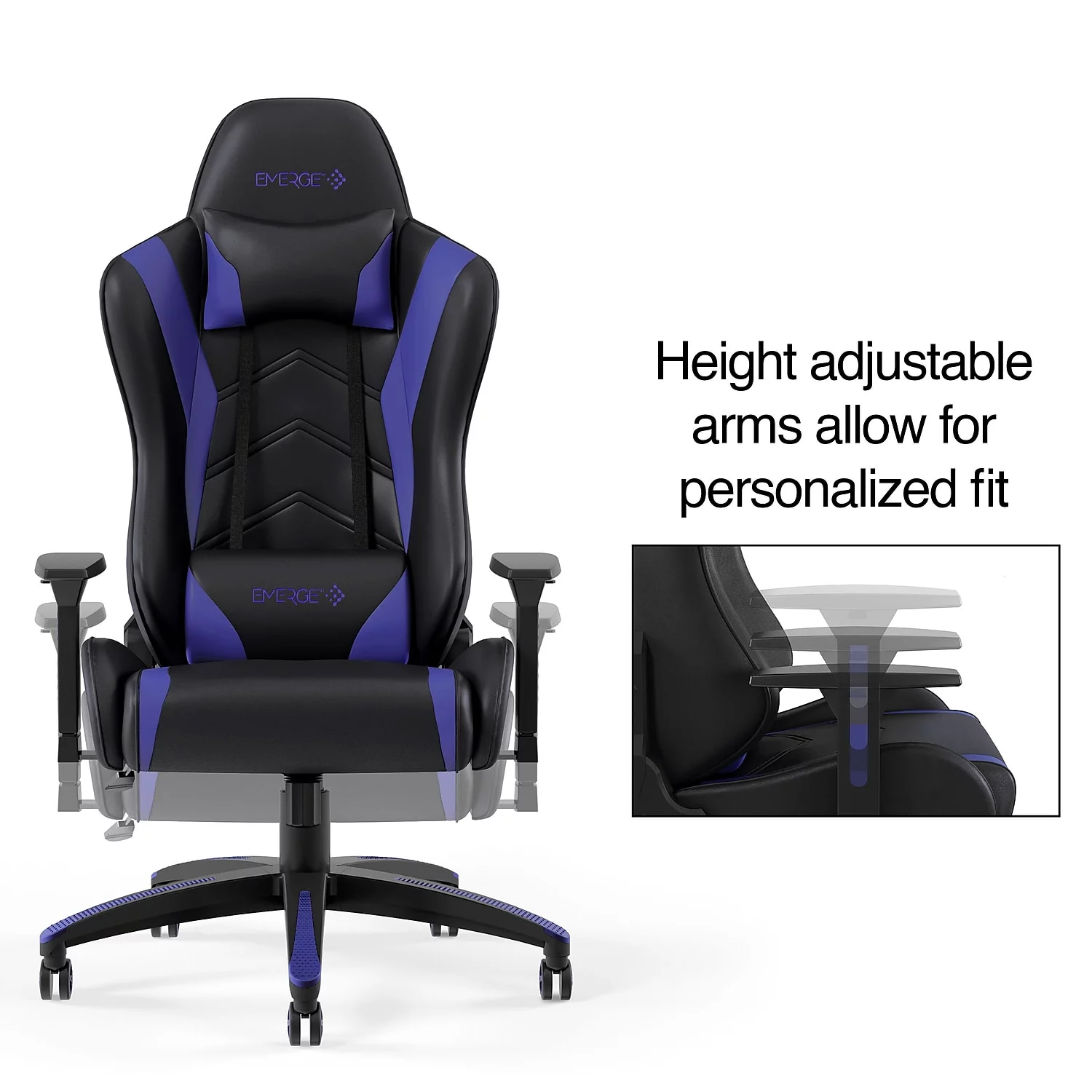 Staples Vartan Gaming Chair Blue 24326200