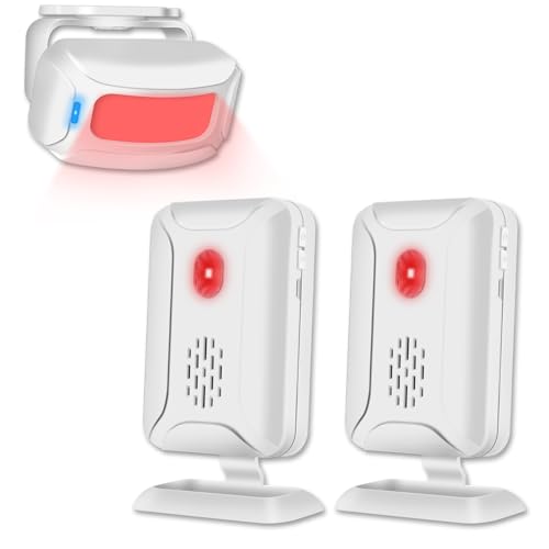 Greencycle Motion Sensor Doorbell, Door Chime for Business When Entering, Store Door Entry Bell, Commercial Door Entry Alert, Motion Sensor Detect Alarm, Caregiver Reminder for Elderly, Visitor Bell