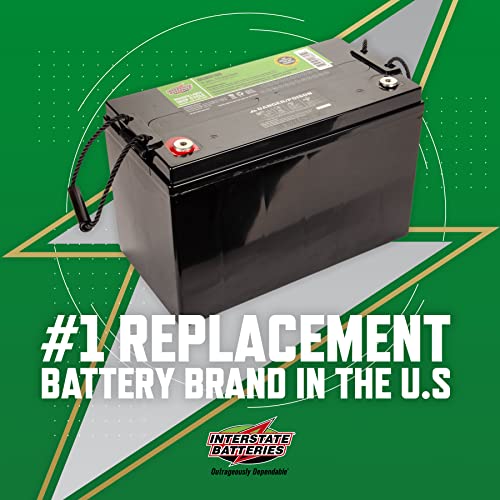 Interstate Batteries 12V 35AH Sealed Lead Acid (SLA) AGM Deep Cycle Battery (DCM0035) Insert Terminals