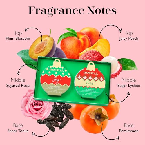 Spongellé Gingerbread Gift Set Body Wash Infused Buffers, Sugar & Spice