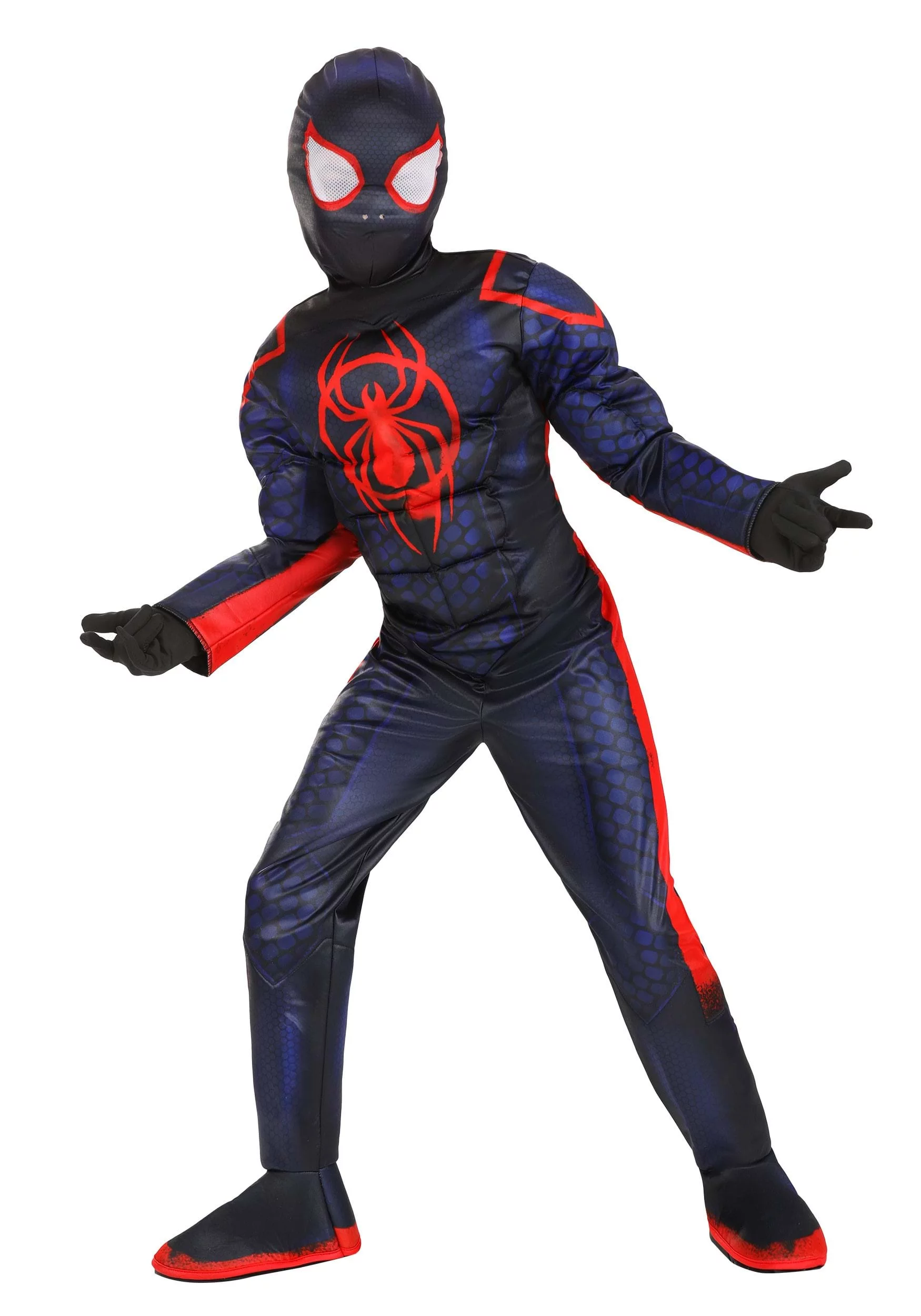 Kids MARVEL Miles  Morales Spider-man Boys Deluxe Halloween Costume