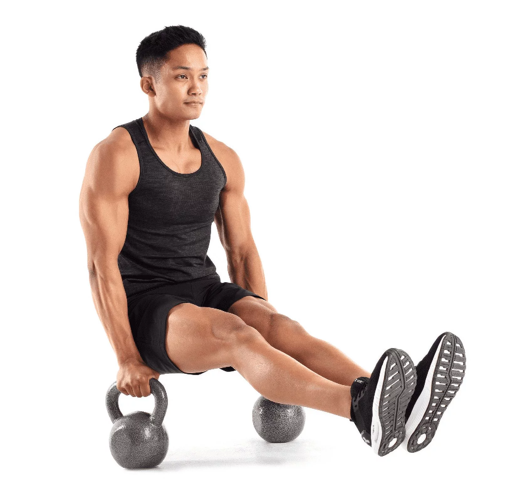 Weider, 50lb Cast Iron Hammertone Finish Kettlebell, Single