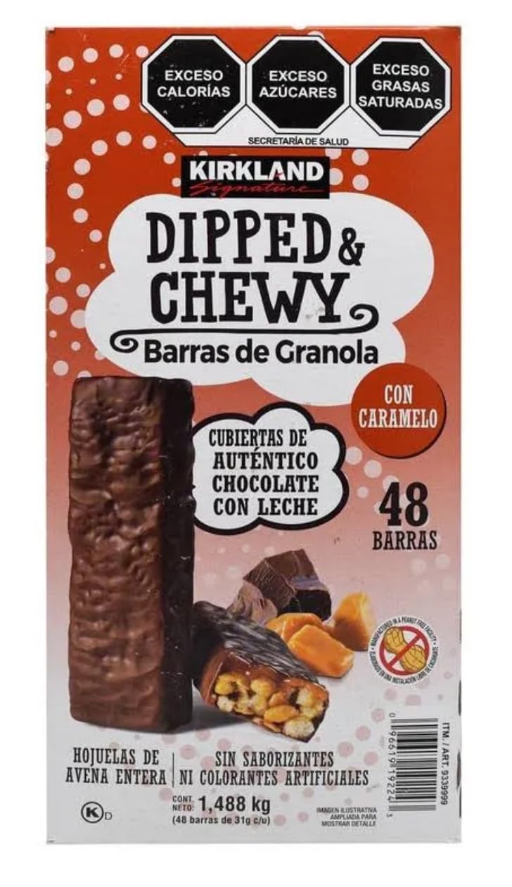 Generic Kirkland Signature Granola Bars, 48 Count, Chewy Texture, Real Milk Chocolate Coating