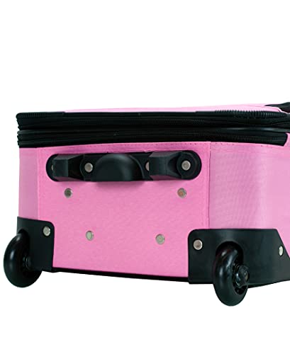 Rockland Fashion Softside Upright Luggage Set, Expandable, Pink, 2-Piece (14/19)