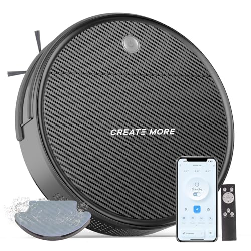 Robot Vacuum and Mop: 2-In-1 Robotic Vacuum Gyroscope Navigation Z-Zag Cleaning & Alexa/APP Control& Tangle-Free& Schedule Cleaning, Self-Charging Robot Vacuum Cleaner for Hard Floor,Carpet, Pet Hair