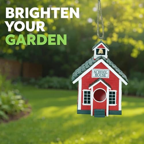 Spoontiques - Birdhouse - Decorative Garden Décor for Yard and Garden Decoration - Hanging Novelty for Outdoor Patio - Church Birdhouse