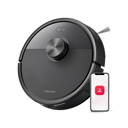 roborock Q5 Max+ Robot Vacuum with Self-Empty Dock, Upgraded from Q5+, 5500 Pa Suction, DuoRoller Brush, Hands-Free Cleaning for up to 7 Weeks, PreciSense LiDAR Navigation, App & Voice Control