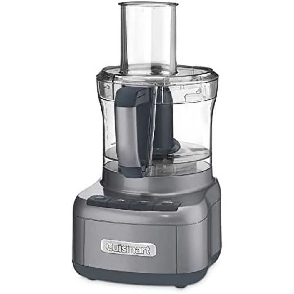 Restored Cuisinart 8 Cup Food Processor, 350-Watt Motor, Gunmetal (Refurbished)