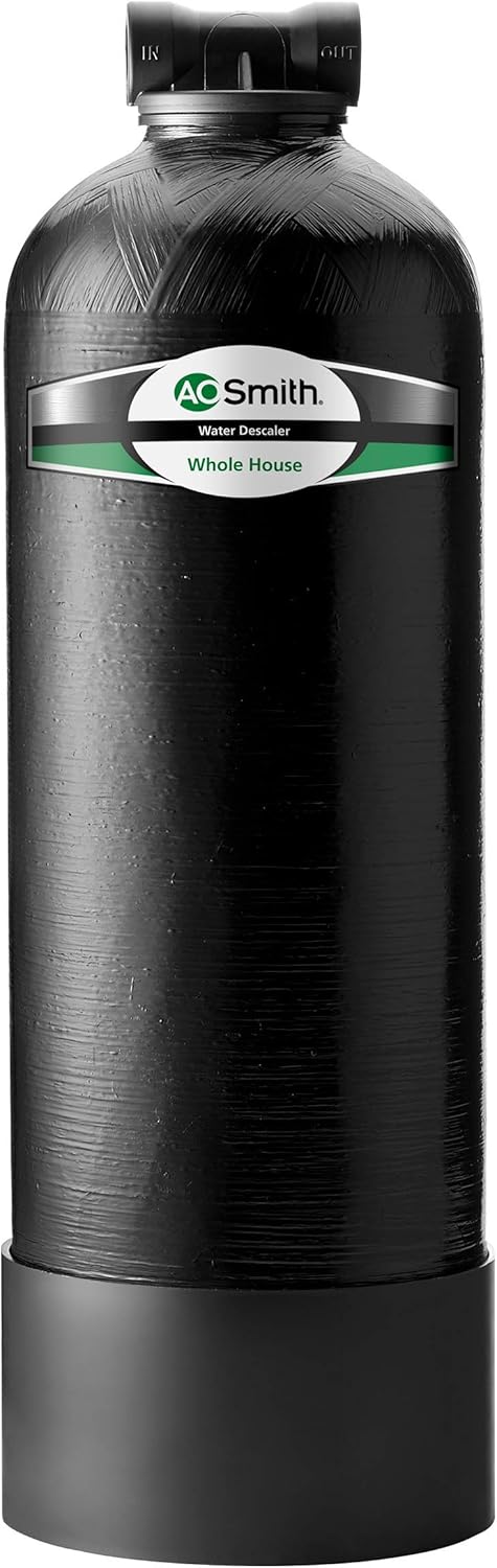 AO Smith Whole House Water Softener Alternative - Salt Free Descaler System for Home - Works with City & Well Water Filters - 6yr, 600,000 Gl, AO-WH-DSCLR