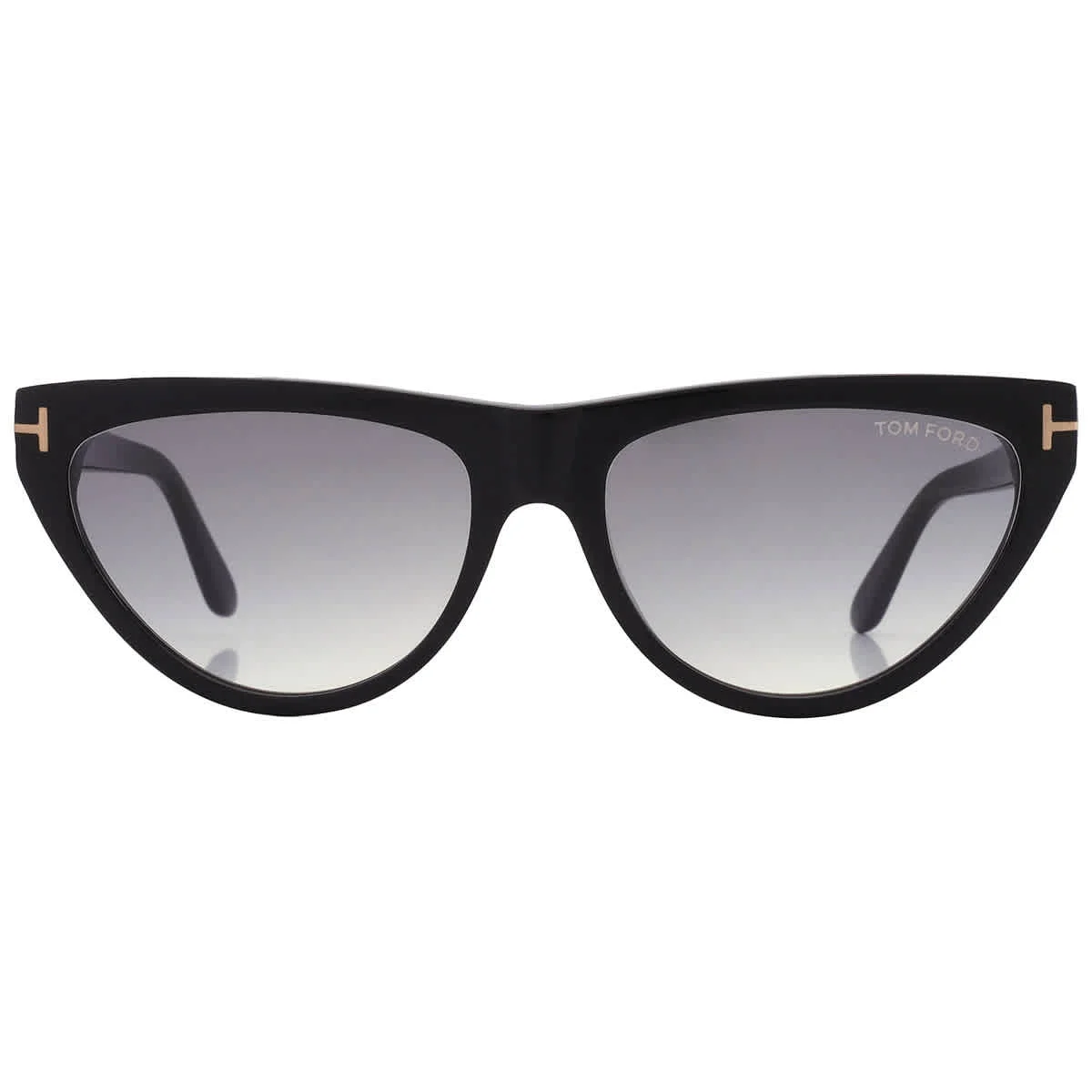 Tom Ford Amber Smoke Grey Gradient Cat Eye Ladies Sunglasses FT0990 01B 56