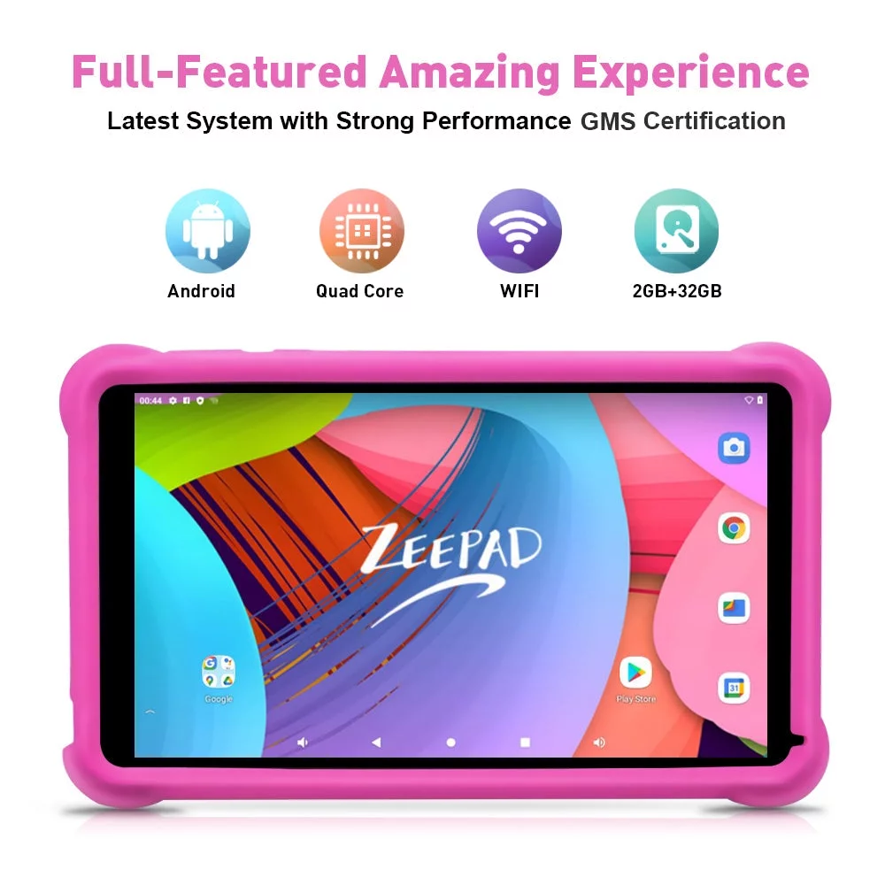 7inch Zeepad Multiple Touch Screen Dual Camera WIFI Bluetooth Tablet- Pink