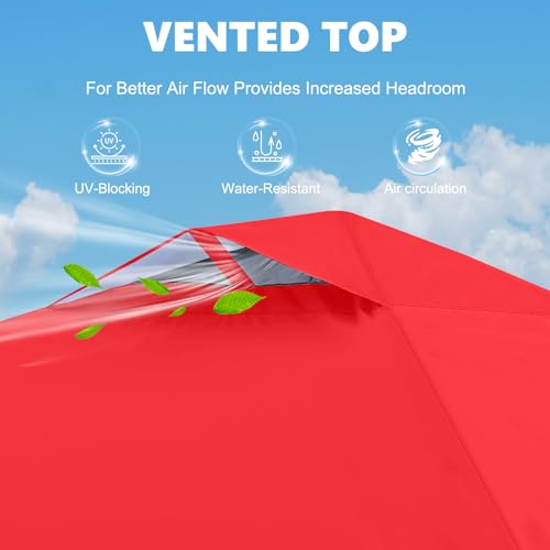 MASTERCANOPY Durable Pop-up Canopy Tent with 1 Sidewall (10'x10',White)