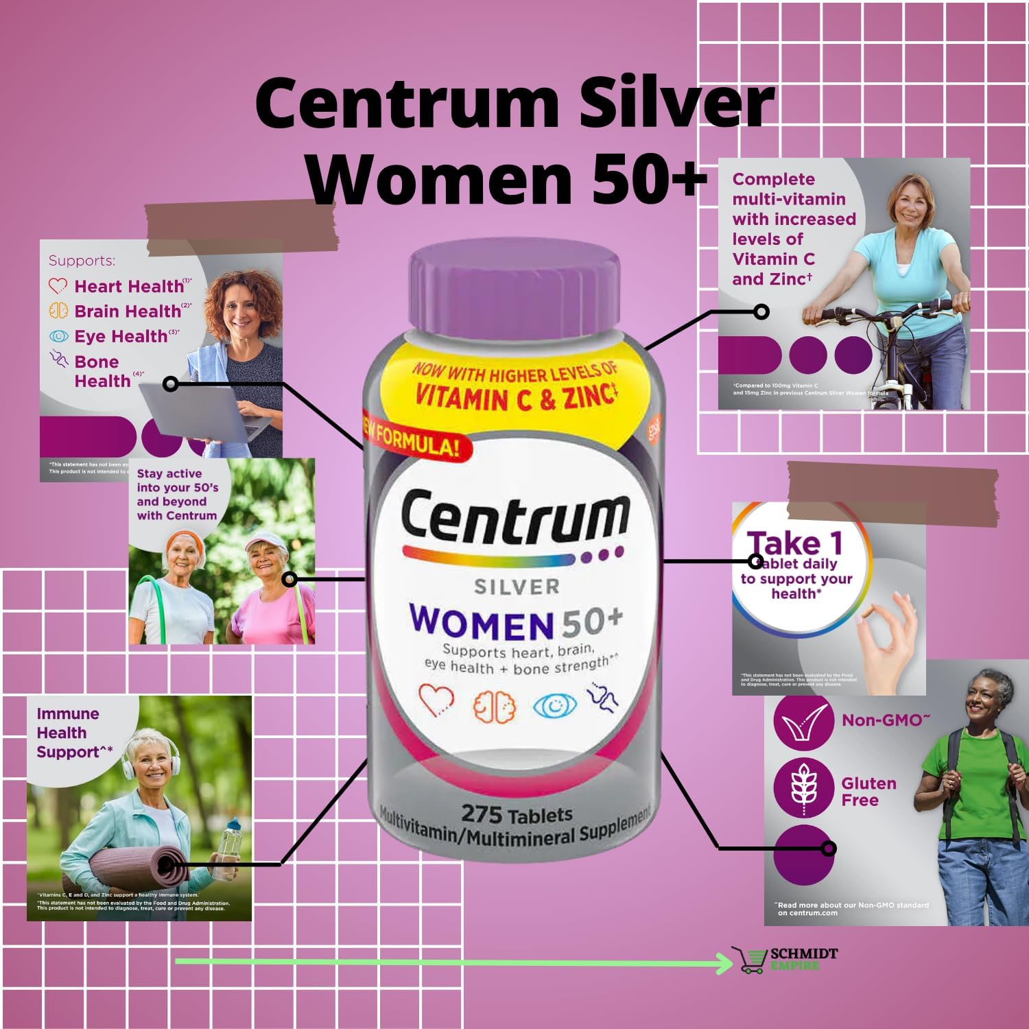 Centrum Silver Women 50+ Multivitamin, 275 Tablets (275ct - Pack of 1)