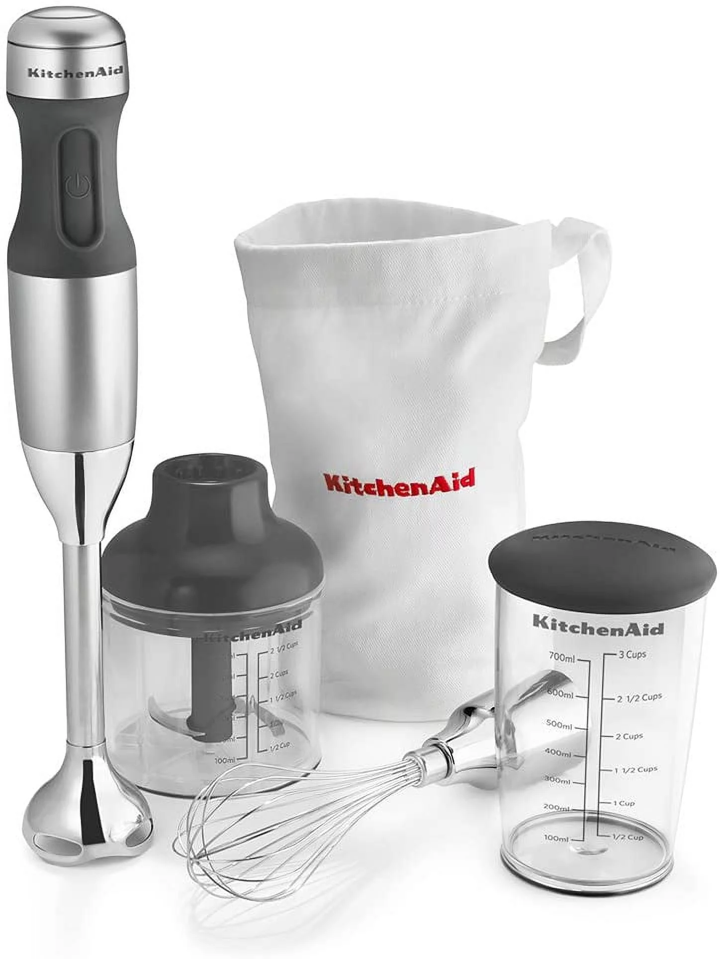KitchenAid KHB2351CU 3-Speed Hand Blender - Contour Silver