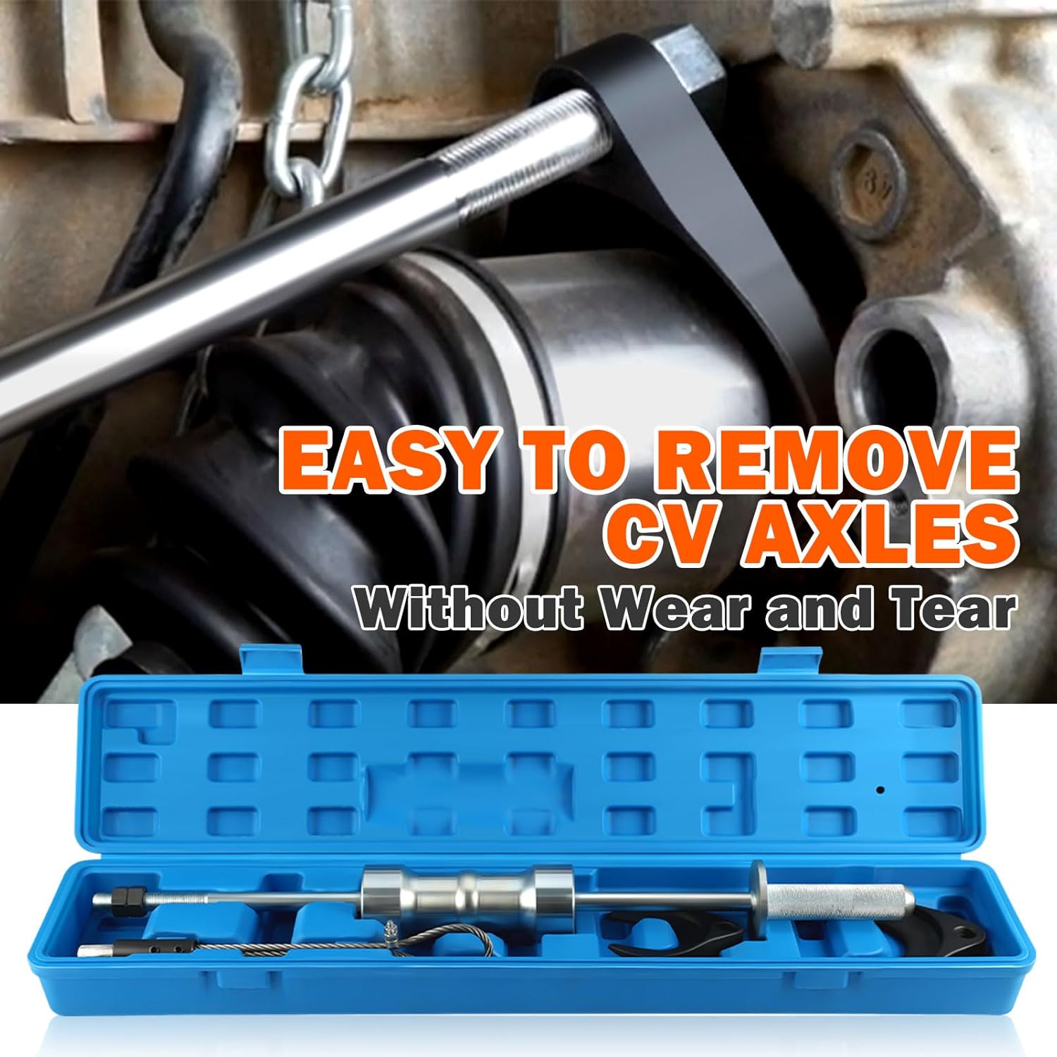 Inner CV Axle Puller Removal Tool Set with 5/8