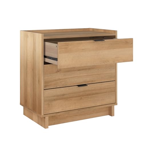 Prepac Sonoma Traditional Tall Nightstand Side Table with 3 Drawers, Functional Tall 3-Drawer Bedside Table 16