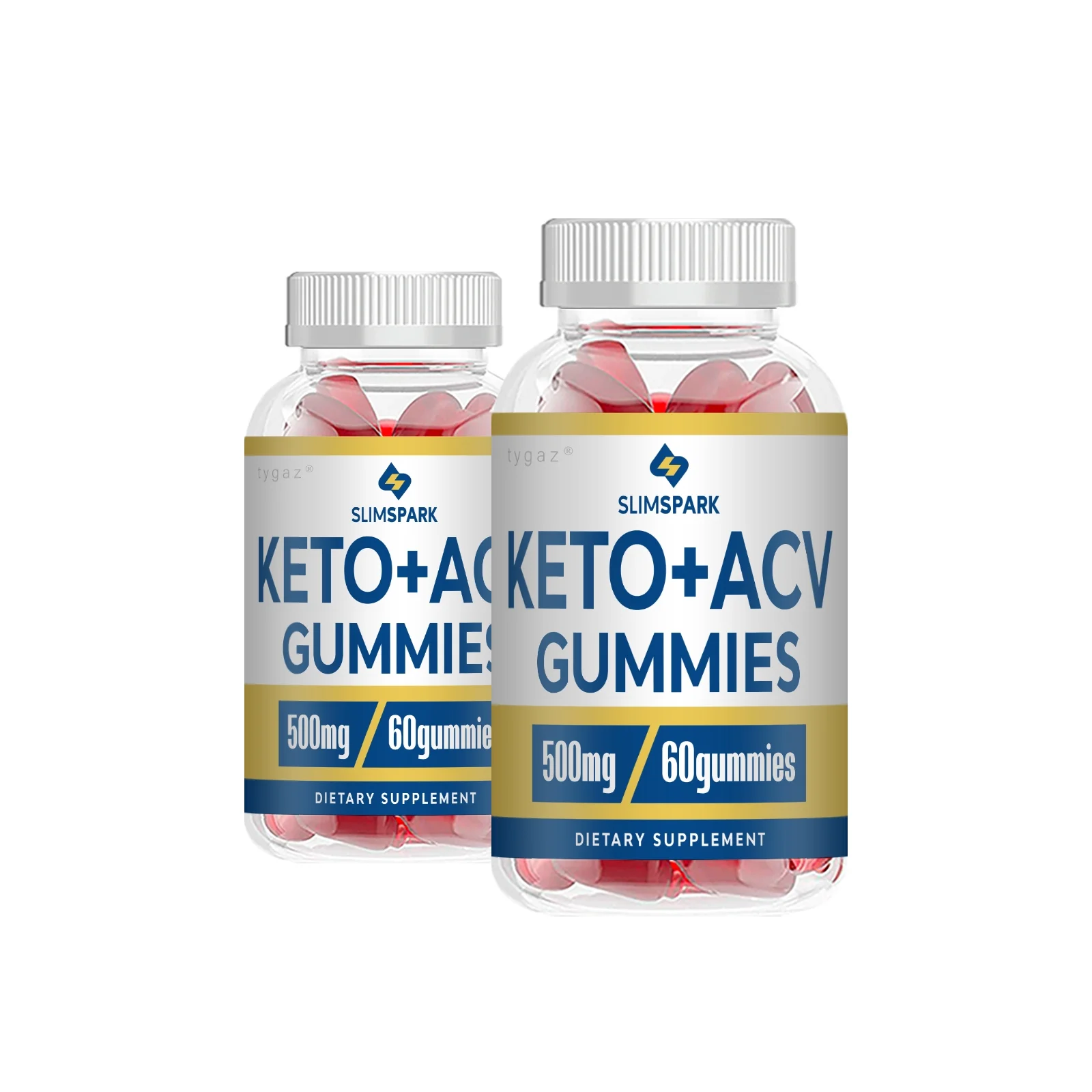 (2 Pack) Slim Spark Gummies - Slim Spark Keto Apple Cider Vinegar Gummies